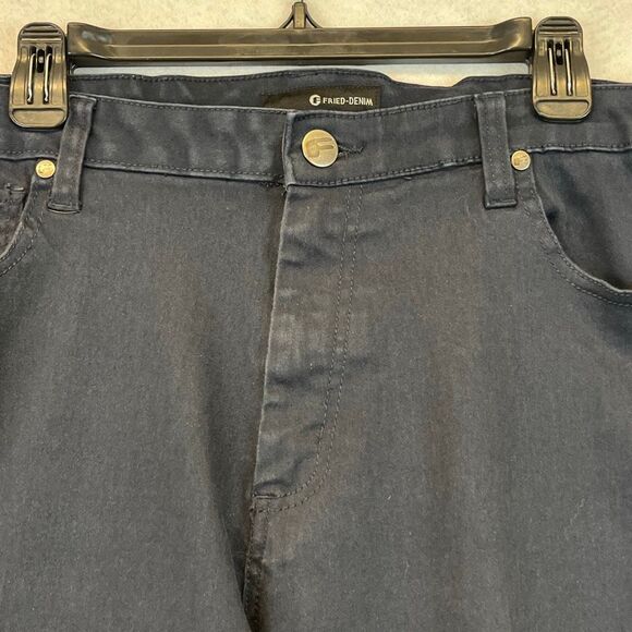 FRIED DENIM Men’s Slim Jeans 42x30 Dark Blue Stretch Cotton Blend Classic Fit - Picture 5 of 16